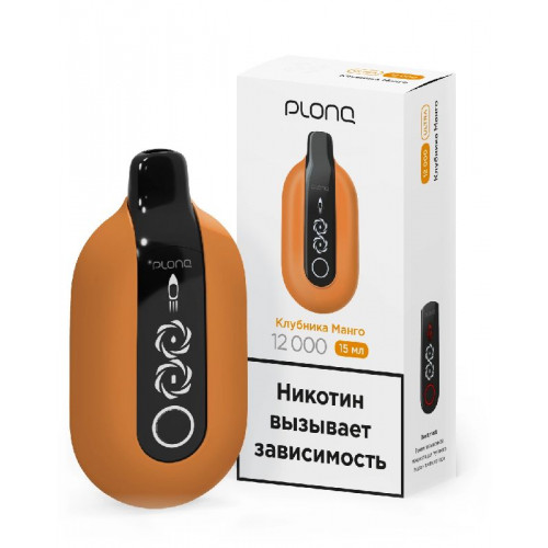 Электронная сигарета PLONQ ULTRA 12000 затяжек Клубника Манго